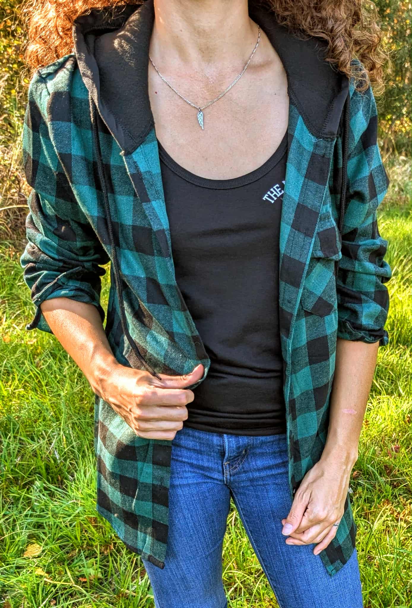 Veste légère carottée verte