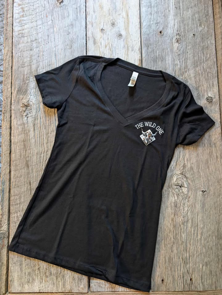 T-Shirt col en V - The Wild One
