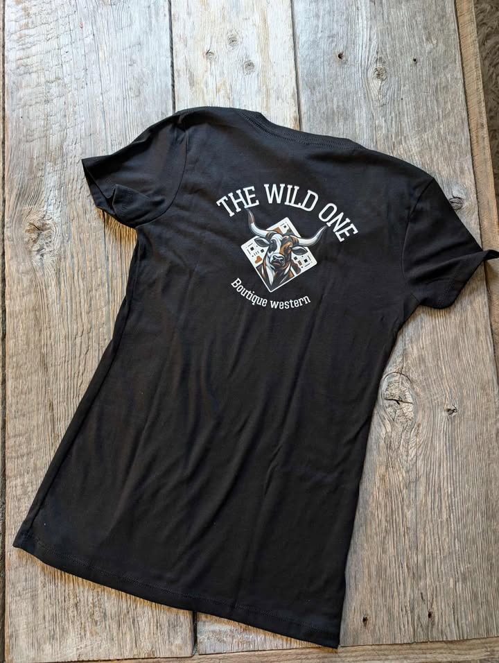 T-Shirt col en V - The Wild One