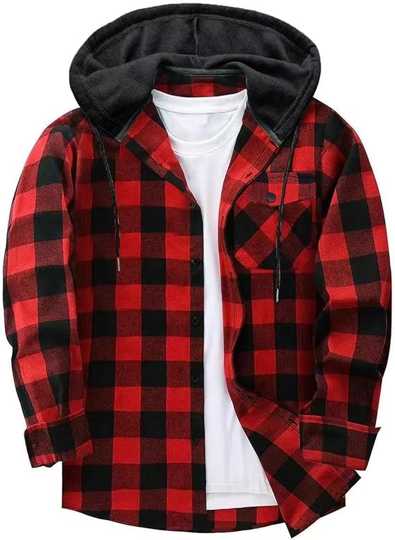 Veste légère carottée rouge